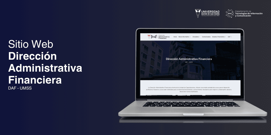 Web de la Dirección Administrativa Financiera (DAF)