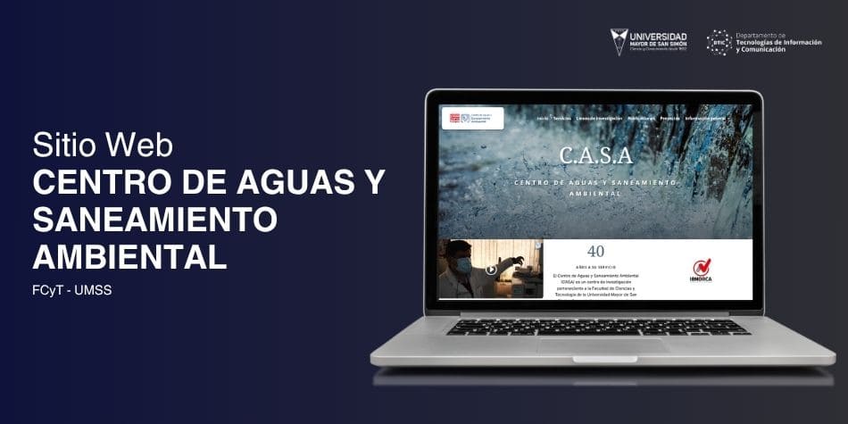 Web del Centro de Aguas y Saneamiento Ambiental (CASA)