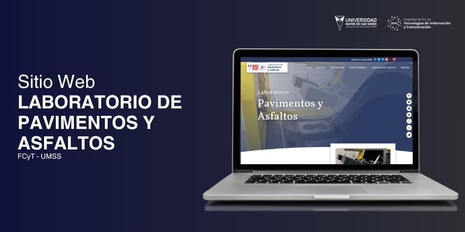 Web del Laboratorio Pavimentos y Asfaltos