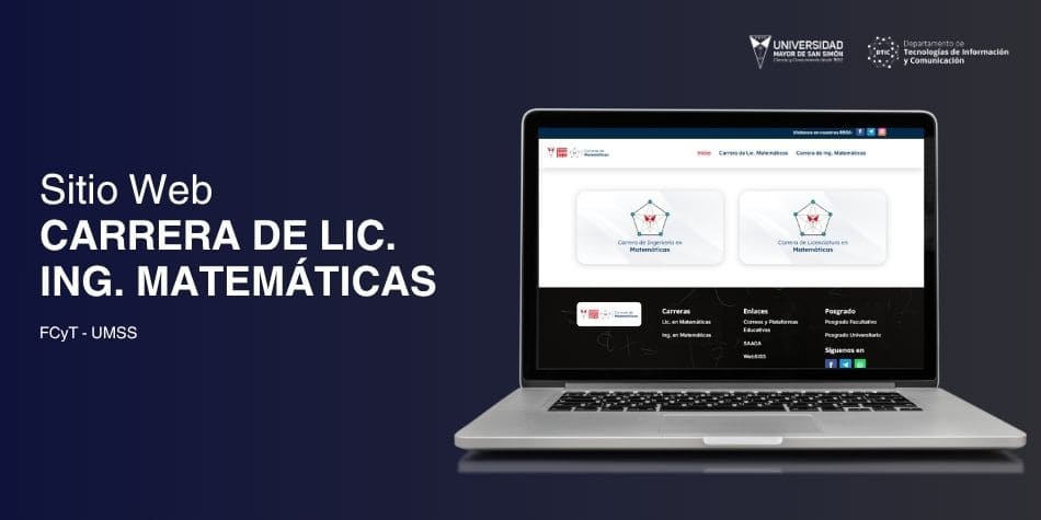 Web de la Carrera de Ing. y Lic. en Matemáticas