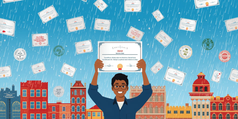 lluvia de certificados